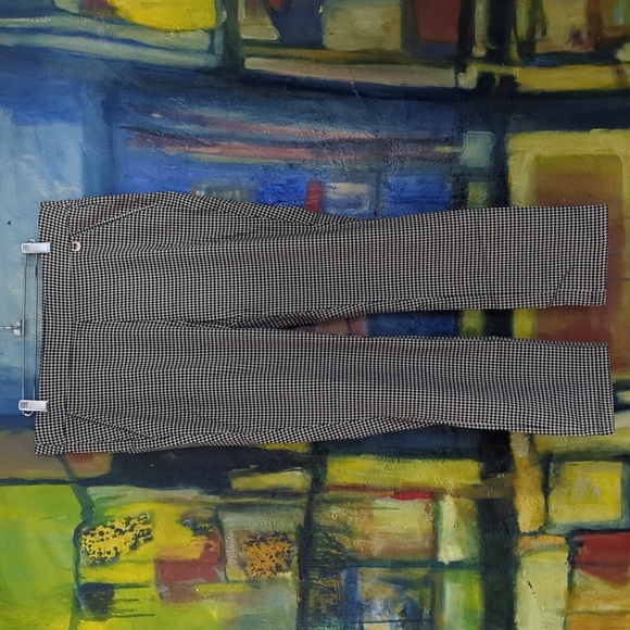 Rafaella Comfort houndstooth Patterned Stretch Dress Pants Size 12 - Picture 2 of 7